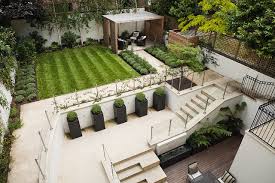 Modern Clean Softened By Planting And Trees Garden Design Outdoor Space Design Patio