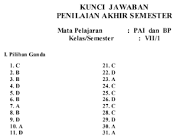 Check spelling or type a new query. Kunci Tanggapan Soal Uas Pas Ips Kls 7 Smp Semester 1 Kurikulum 2013 Berbagi Jawaban 1
