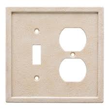 Tile 2 Gang Duplex Outlet Toggle Light Switch Combination Wall Plate Plates On Wall Franklin Brass Toggle Light Switch
