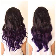 And here are more ombre solutions for black, brown, red and. Purple Ombre Dipped Hair Purple Ombre Hair Dark Purple Hair
