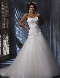Maggie Sottero Sweetheart A Line Gown In Tulle Cheap Wedding Dress Wedding Dresses A Line Wedding Dress