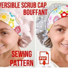 And can be a good gift. Bouffant Scrub Cap Pattern Scrub Hat Pattern Surgical Scrub Etsy Scrub Hats Scrub Caps Pattern Bouffant Scrub Caps