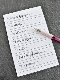 The Vow Valentine S Date Idea Basket Giveaway Writing Vows Wedding Vows Template Writing Your Own Vows