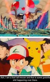 Ash Has Very High Hopes For Pikachu Pokemon Pokemon Funny Pokemon Memes