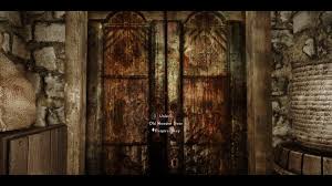 A simple way to get past this door without a key or lockpicks. Have You Ever Wondered What The Whispering Lady Behind The Door In Dragonreach Looks Like Album On Imgur