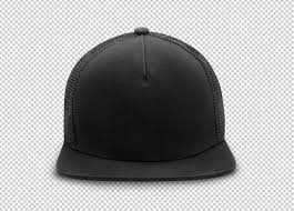 Black Snapback Cap Mockup Template On Transparent Black Snapback Snapback Cap Punk Fashion