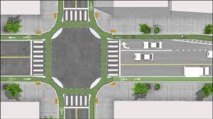 The wizard walks the user step by step through the intersection design process and parametrically designs three or four way intersections. Junction Design The Dutch Cycle Friendly Way Youtube