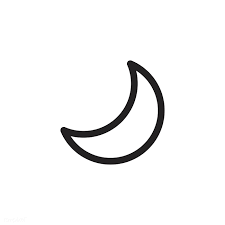 Download Premium Vector Of Waxing Crescent Moon Icon Vector 533452 Moon Icon Crescent Moon Art Moon Outline