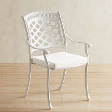 Katerina White Cast Aluminum Dining Chair Pier 1 Imports Outdoor Dining Chairs Chair Dining Chairs