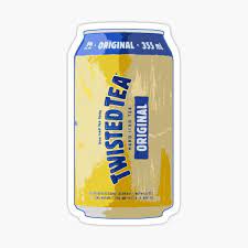 Alcohol Gifts Merchandise Twisted Tea Sticker Printer Alcohol Bottles