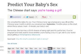 bbc chinese gender predictor babycenter