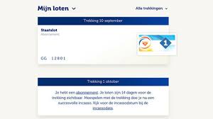 Ga naar de staatsloterij website. Mijn Staatsloterij Nederlandse Loterij