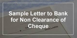 Relevant details such as last opened date and current balance were provided to verify the ownership of the bank account. Sample Letter To Bank For Non Clearance Of Cheque