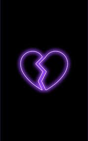 Aesthetic Sadness Black Broken Heart Wallpaper Pin By Ash Dornan On Wallpapers Broken Heart Wallpaper Neon Wallpaper Heart Wallpaper