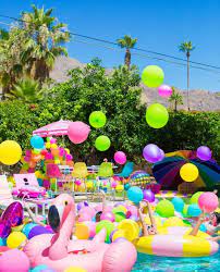 20pcs summer pool party hanging swirls decorations, hawaiian party beach party luau party summer fun water party supplies for boys girls summer birthday baby shower decoration. 30th Birthday Pool Party Ideas That Will Make A Splash Brit Co