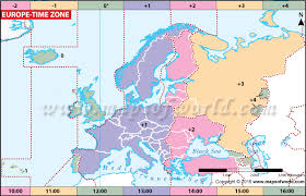 Intelligible Time Zones In Eu Map Of Time Zones Europe Time