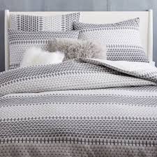 Black And White Striped Duvet Cover King Organic Block Stripe Jacquard Duvet Cover Shams Black X2f White Striped Duvet Duvet Covers Striped Duvet Covers