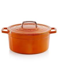 Maybe macy's will be cool enough to replace the oven or offer a facility. Buy Martha Stewart Pumpkin Orange Enameled Cast Iron 6 Qt Round Dutch Oven Casserole Online At Low Prices In India Amazon In