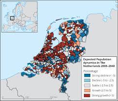 Map of netherlands, satellite view. Expected Population Dynamics In The Netherlands European Environment Agency