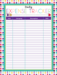 Free Expense Tracker Printable Expense Tracker Printable Expense Tracker Spending Tracker Printable