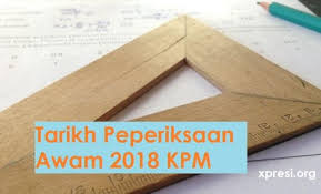 Pada tahun lepas, peperiksaan pt3 berlangsung mulai 9 hingga 12 oktober 2018. Tarikh Peperiksaan Awam 2018 Kpm