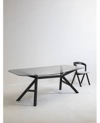 Dining tables tend to hang around long after you've stopped loving them. Otto Table Miniforms Dining Table Safe Shopping On Lomuarredi Structure Finishing Black Stained Ash Top Color Tempered Transparent Glass Sizes 200 X 118 X H74 2 Cm Top Irregular Shape