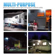 Mictuning Rv Exterior Led Porch Utility Light 12v 750 Lumen Awning Lights Replacement Lighting For Rvs Trailers Campers Exterior Lighting Rv Parts Accessories
