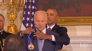It was taken when president barack obama awarded clinton the medal in 2013. Obama Surprises Joe Biden With The Presidential Medal Of Freedom The Washington Post