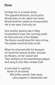 First Time Sharing Rose Poetry Critics Sharing Time Poetry Gloomy Day