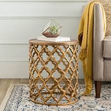 Hammett Accent Side Table In Gold For Sale In 2020 Side Table Decor Table Decor Living Room End Tables