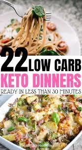 22 Stupid Simple Quick Keto Dinners That Are Ready In 30 Minutes Or Less Keto Recipes Dinner Keto Dinner Healthy Recipes