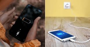 Graph showing battery charge cycles and smartphone charging patterns overnight