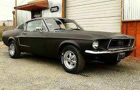 Matte Black 68 Ford Mustang Gt Fastback 68 Ford Mustang Ford Mustang Fastback Ford Mustang Gt