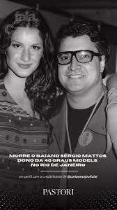 O empresário e agente de modelos Sérgio Mattos, fundador da 40 Graus M...