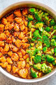 Skinny 15 Minute Sesame Chicken And Broccoli Averie Cooks