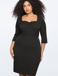 Black 3 4 Sleeve Dress Plus Size 39 Plus Size Spring Wedding Guest Dresses With Sleeves Plus Size Black Dresses Plus Size Cocktail Dresses Dresses