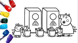 In coloringcrew.com find hundreds of coloring pages of recycling and online coloring pages for free. Peppa Pig Coloring Pages Recycling Tin Cans Bottles Newspapers Youtube