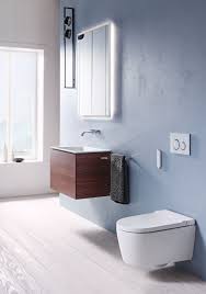 Bildbeispiel terrazzofliesen blau im badezimmer via. 9 Ideen Fur Farbige Wande Im Badezimmer Badratgeber Com