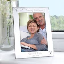 Personalised Silver 5x7 25th Wedding Anniversary Photo Frame Products In 2019 Wedding Anniversary Photos 25th Wedding Anniversary 60 Wedding Anniversary