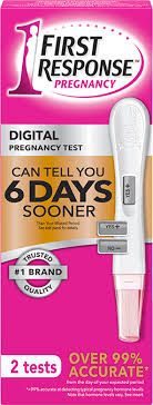 There are various pregnancy symptoms that can indicate you might be pregnant. Digital Pregnancy Test First Response