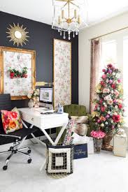 Colorful Christmas Decorations For A Home Office Monica Wants It Colorful Christmas Decorations Affordable Holiday Decor Office Christmas Decorations