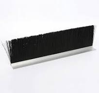 Aluminum Alloy Holder Revolving Door Escalator Nylon Strip Brush