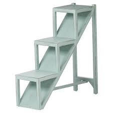 Over 30 cad blocks, tables, chairs, dining tables, bar chairs. A Chic Focal Point For Your Den Or Sunroom This Lovely End Table Features A Weathered Kimberly Blue Finish And 3 Tiers For D End Tables Side Table Stair Steps