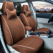 Auto Linen Car Seat Covers For Bluebird Sunny Pathfinder Pickup Teana Tiida Sylphy Geniss Cefiro X Trail Car Interior Accessories Car Seat Cover Sets Car Seats