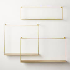 Ships free orders over $39. Antiqued Brass Floating Shelves Set Of 3 Reviews Cb2