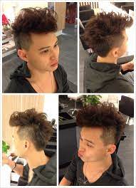 Wes Our All Time Trendy Customer Just Want To Be Different This Time A Overlap Hair Trim With Innowave Per Permed Hairstyles Korean Hairstyle Cool Hairstyles