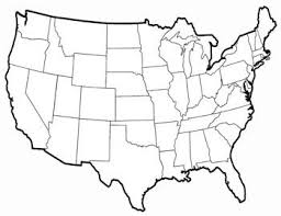 Unmarked Map Of The United States Map Of The United States United States Map Albuquerque Mexico