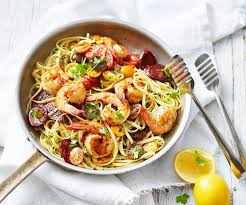 Prawn And Chorizo Pasta Recipe Pasta Recipes Garlic Prawns Easy Pasta Recipes