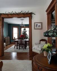 Farmhouse With Dark Wood Trim Dark Wood Living Room Dark Wood Trim Living Room Colors