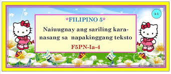 Instructional Materials For Filipino Grade 5 Classroom Displays Teacher Lesson Plans Material
